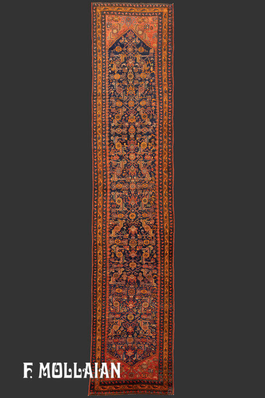 Antique Persian Malayer Gallery Size Carpet  n°:55841361